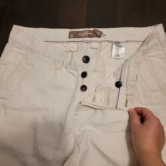 2/$20 H&M classic white dress casual pants - Picture 3 of 5
